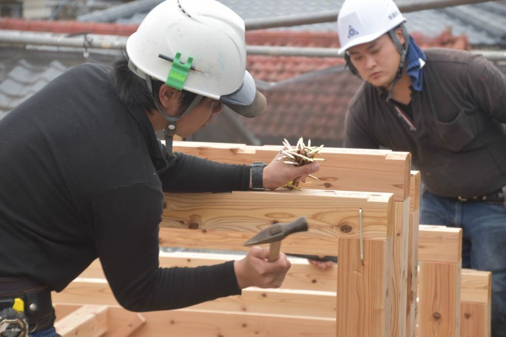 福岡市西区04　注文住宅建築現場リポート②　～上棟式～