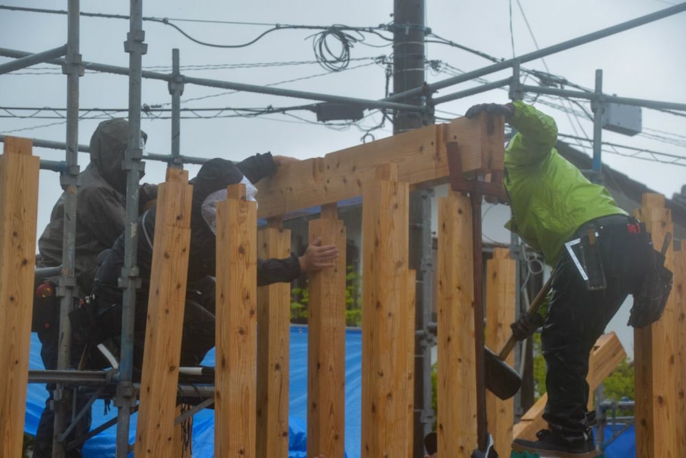 福岡市西区04　注文住宅建築現場リポート②　～上棟式～