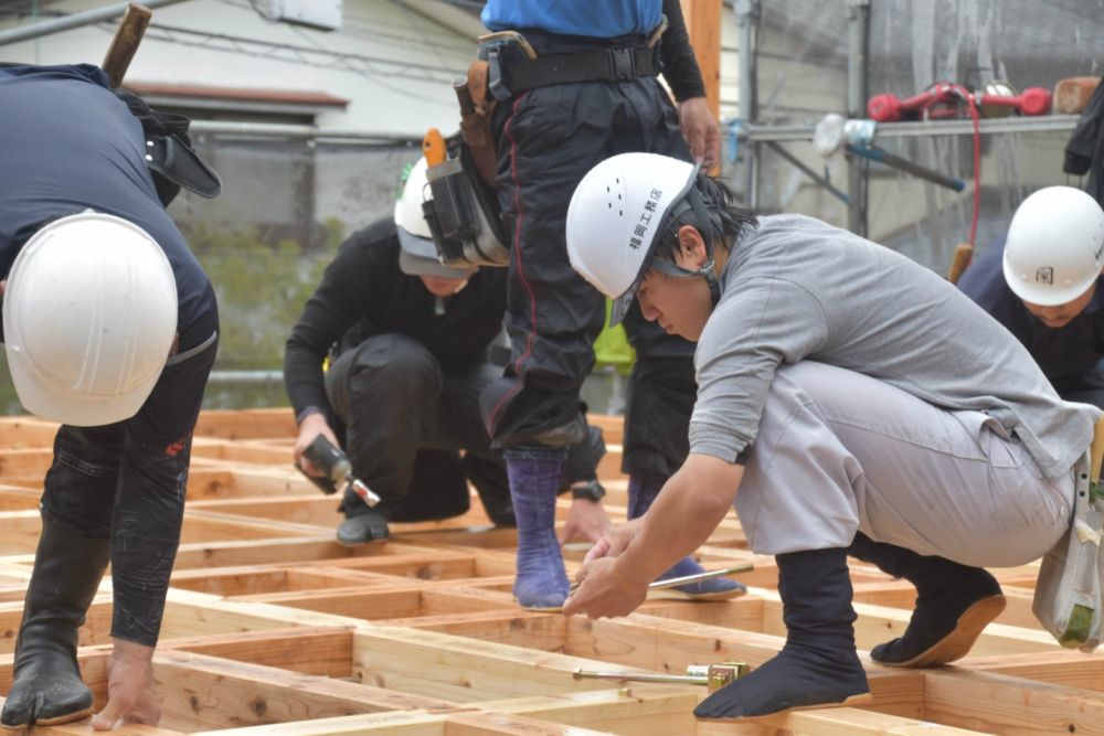 福岡市西区04　注文住宅建築現場リポート②　～上棟式～