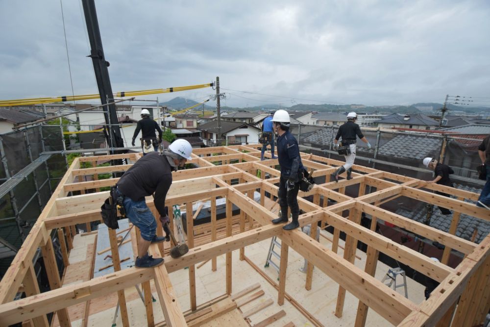 「福岡市西区04」注文住宅現場リポート②【上棟式】