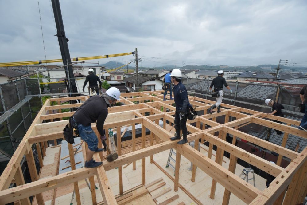 福岡市西区04　注文住宅建築現場リポート②　～上棟式～