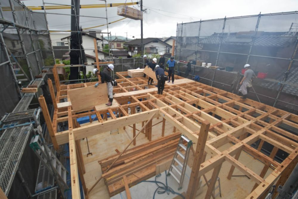 「福岡市西区04」注文住宅現場リポート②【上棟式】