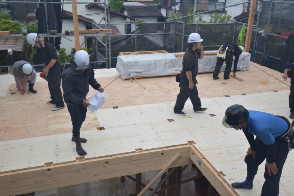 福岡市西区04　注文住宅建築現場リポート②　～上棟式～