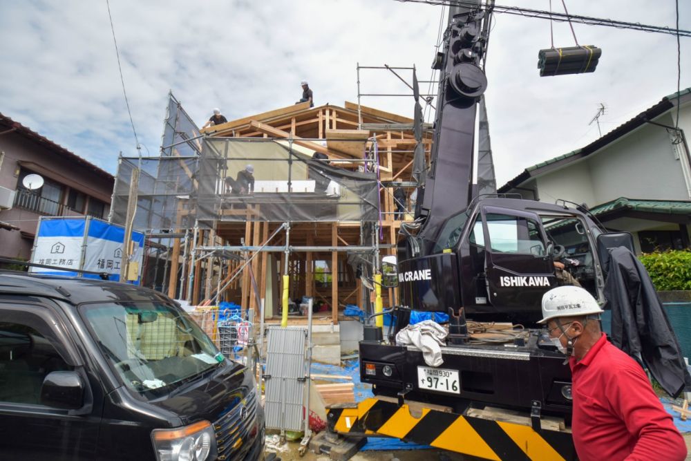 「福岡市西区04」注文住宅現場リポート②【上棟式】