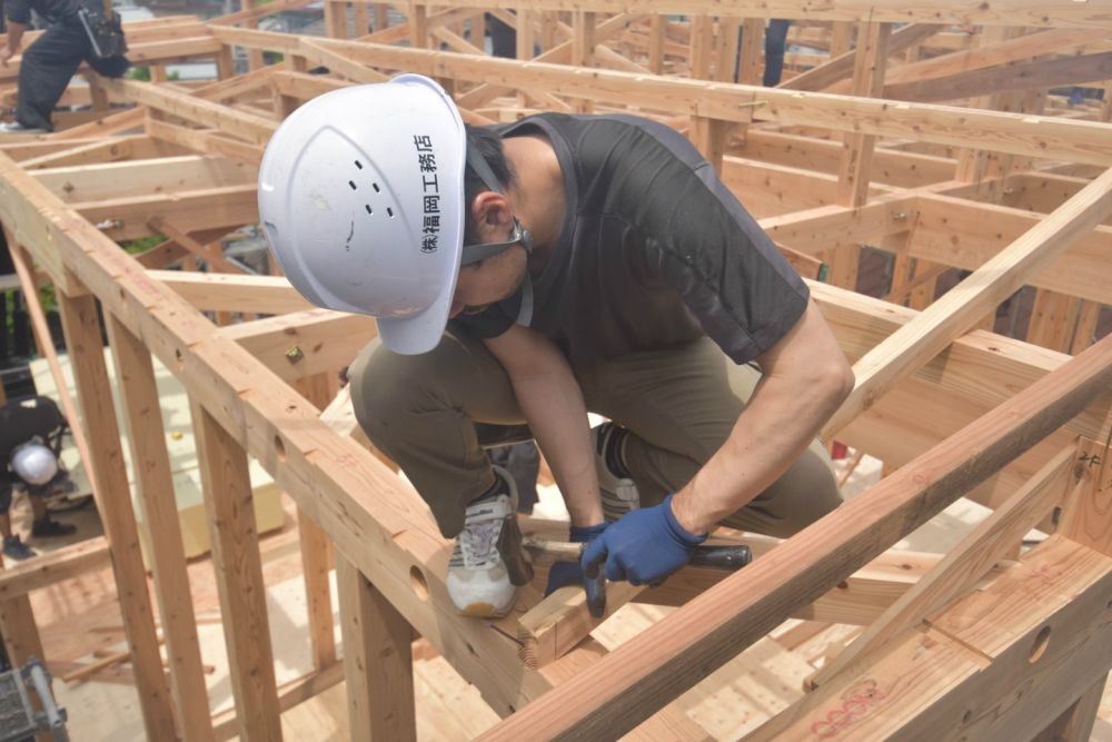 「福岡市西区04」注文住宅現場リポート②【上棟式】