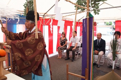 福岡市南区清水01　注文住宅建築現場リポート①　～地鎮祭～