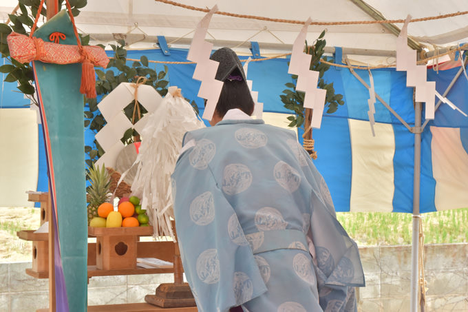 「福津市宮司01」注文住宅現場リポート①【地鎮祭】