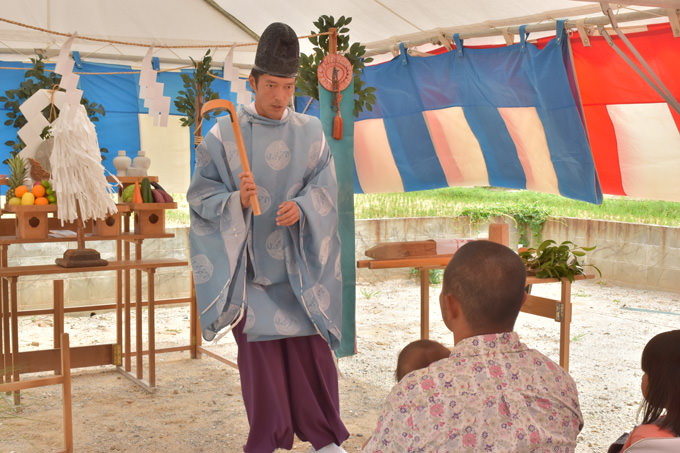 「福津市宮司01」注文住宅現場リポート①【地鎮祭】