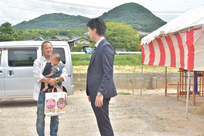 福岡県福津市宮司01　注文住宅建築現場リポート①　～地鎮祭～