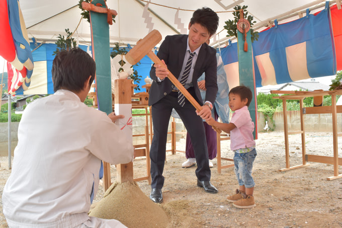 福岡県福津市宮司01　注文住宅建築現場リポート①　～地鎮祭～