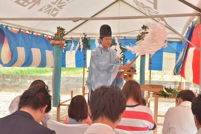 「福津市宮司01」注文住宅現場リポート①【地鎮祭】