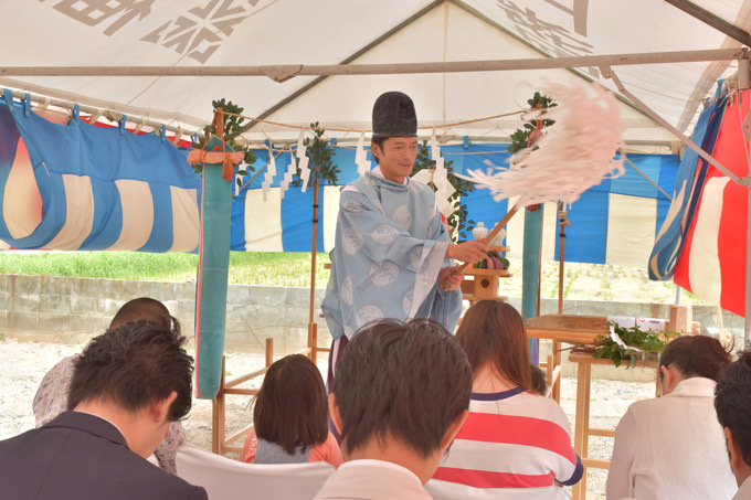 福岡県福津市宮司01　注文住宅建築現場リポート①　～地鎮祭～