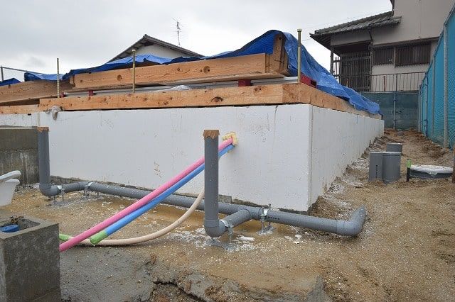 「福岡市南区12」注文住宅現場リポート④【木工事】【土台敷き】