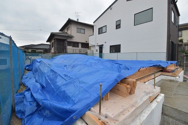 「福岡市南区12」注文住宅現場リポート④【木工事】【土台敷き】