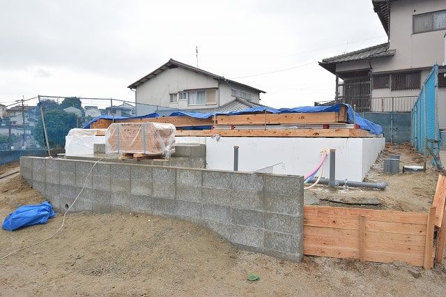 「福岡市南区12」注文住宅現場リポート④【木工事】【土台敷き】