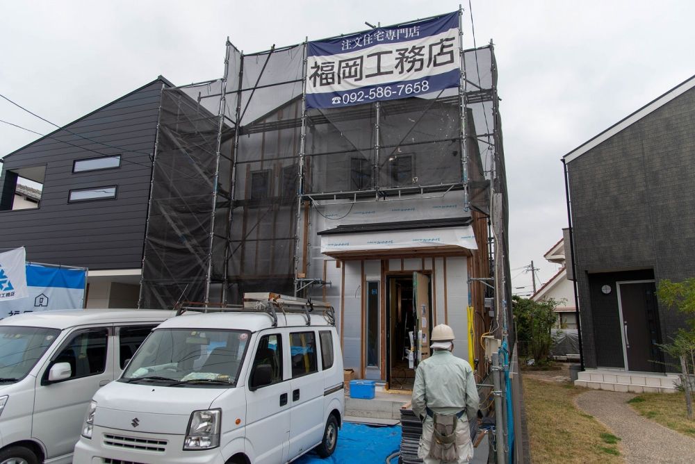「春日市08」注文住宅現場リポート⑧【外装工事】【サイディング】