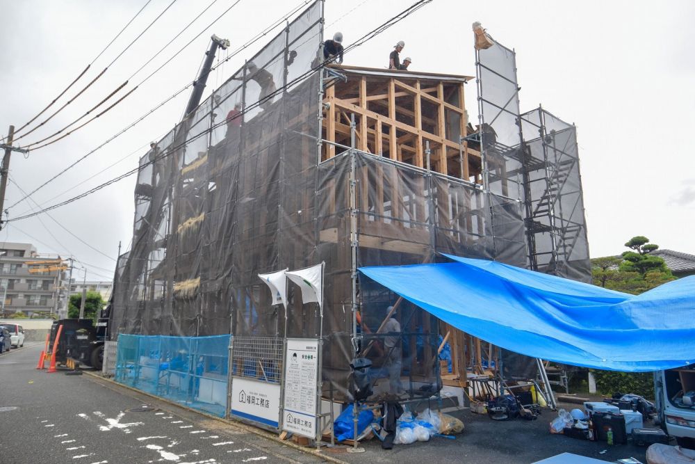 「福岡市南区19」注文住宅現場リポート⑤【上棟式】