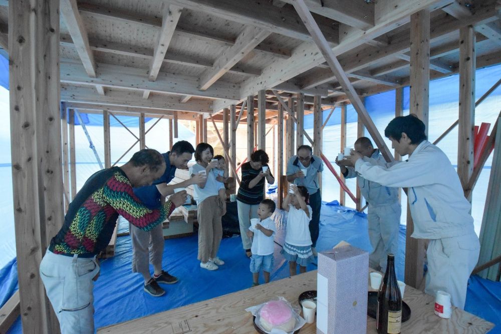 「福岡市南区19」注文住宅現場リポート⑤【上棟式】