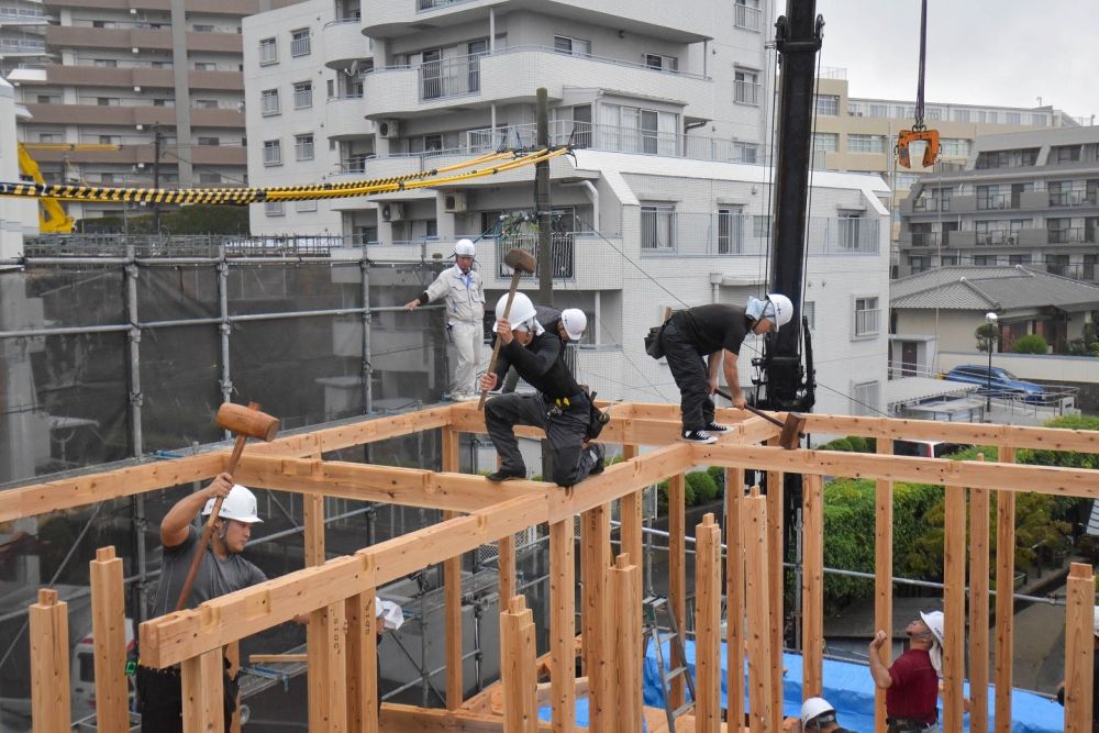 福岡市南区19　注文住宅建築現場リポート⑤　～上棟式～