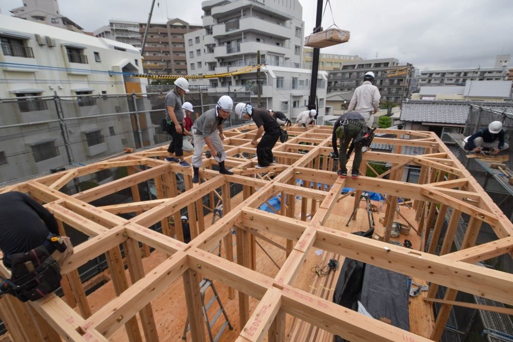 福岡市南区19　注文住宅建築現場リポート⑤　～上棟式～