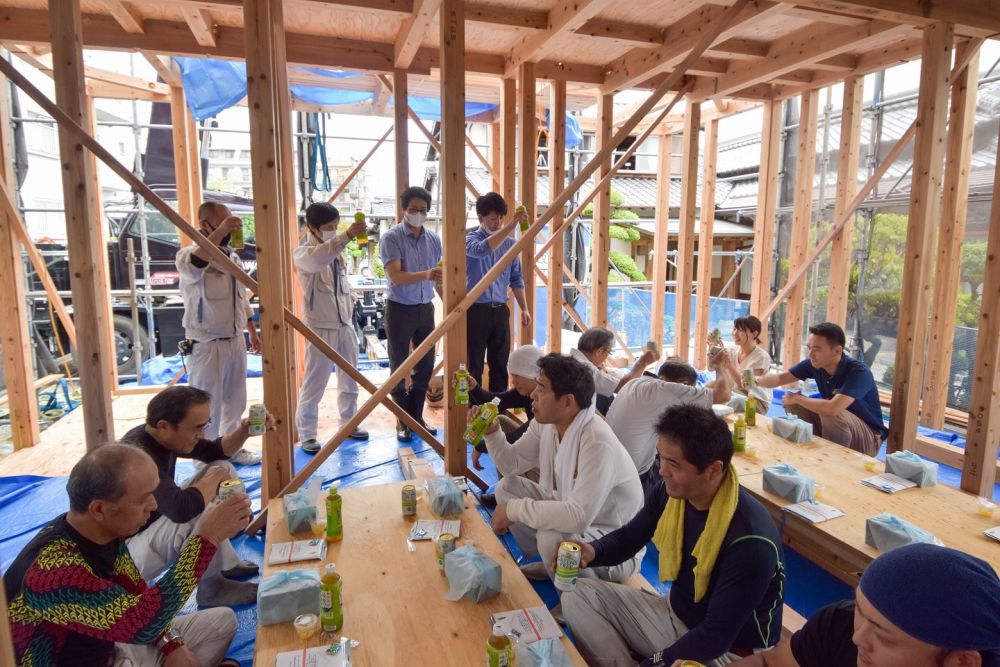 「福岡市南区19」注文住宅現場リポート⑤【上棟式】
