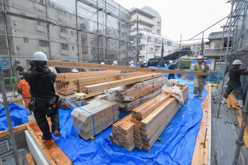 福岡市南区19　注文住宅建築現場リポート⑤　～上棟式～