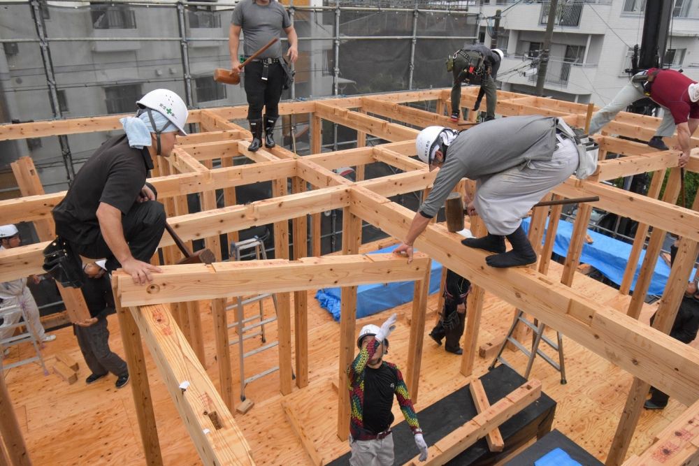 福岡市南区19　注文住宅建築現場リポート⑤　～上棟式～