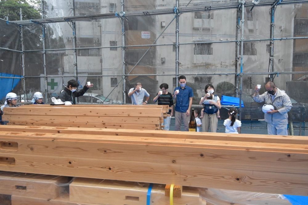 「福岡市南区19」注文住宅現場リポート⑤【上棟式】