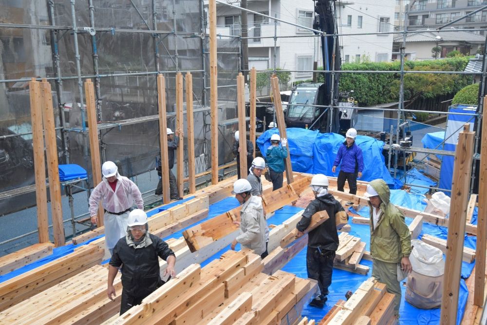 福岡市南区19　注文住宅建築現場リポート⑤　～上棟式～