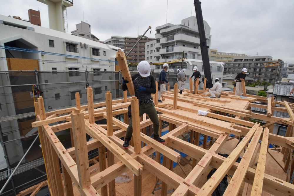 福岡市南区19　注文住宅建築現場リポート⑤　～上棟式～