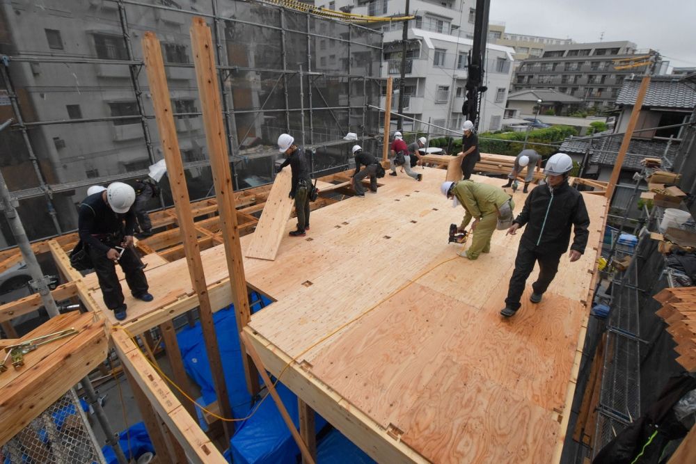 福岡市南区19　注文住宅建築現場リポート⑤　～上棟式～