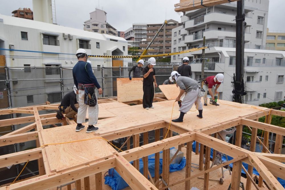 福岡市南区19　注文住宅建築現場リポート⑤　～上棟式～