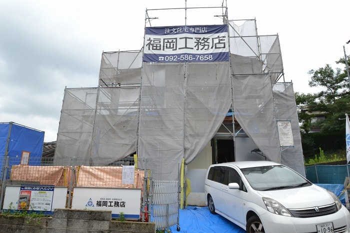 「糟屋郡宇美町02」注文住宅現場リポート⑦【木工事】【バルコニー】
