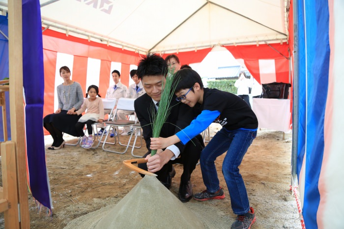 福岡県宗像市01　注文住宅建築現場リポート①　～地鎮祭～