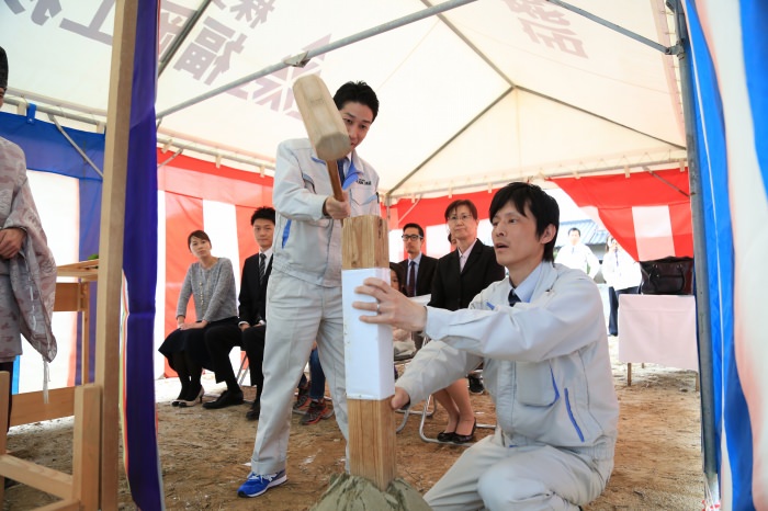 福岡県宗像市01　注文住宅建築現場リポート①　～地鎮祭～