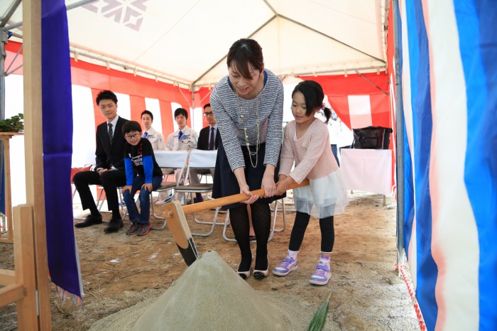 福岡県宗像市01　注文住宅建築現場リポート①　～地鎮祭～