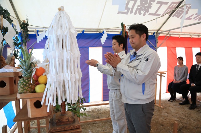 福岡県宗像市01　注文住宅建築現場リポート①　～地鎮祭～