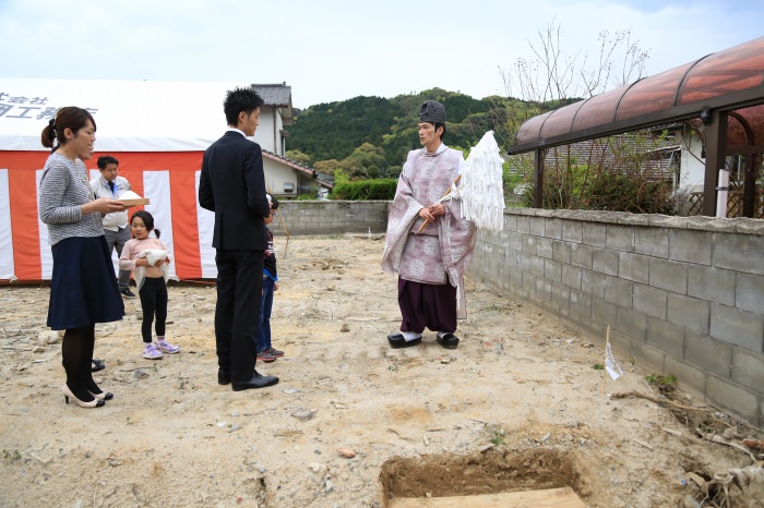 福岡県宗像市01　注文住宅建築現場リポート①　～地鎮祭～