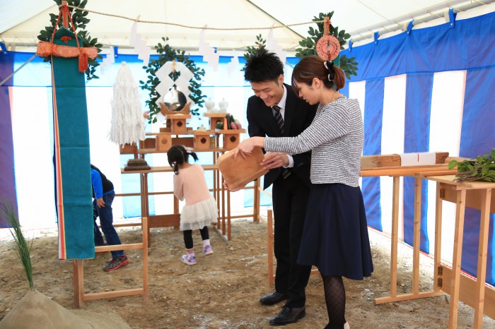 福岡県宗像市01　注文住宅建築現場リポート①　～地鎮祭～