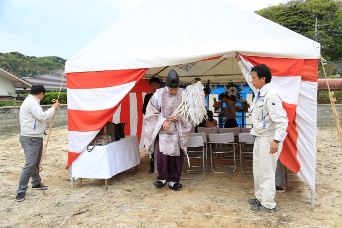 福岡県宗像市01　注文住宅建築現場リポート①　～地鎮祭～