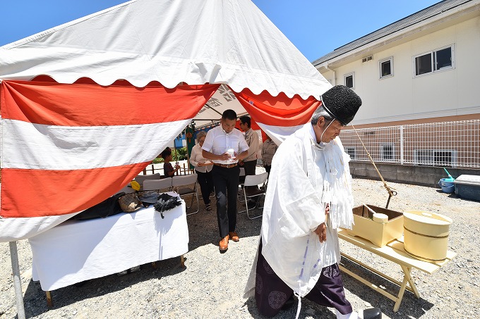 福岡市南区11　注文住宅建築現場リポート①　～地鎮祭～