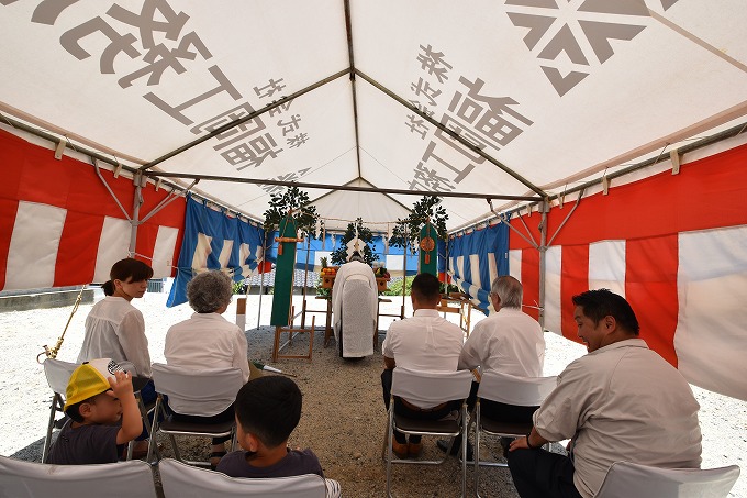 福岡市南区11　注文住宅建築現場リポート①　～地鎮祭～