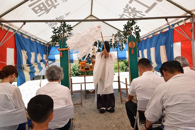 福岡市南区11　注文住宅建築現場リポート①　～地鎮祭～