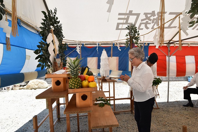 福岡市南区11　注文住宅建築現場リポート①　～地鎮祭～