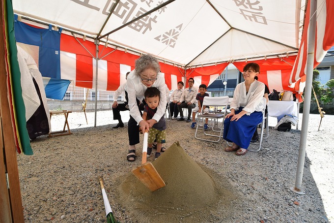 福岡市南区11　注文住宅建築現場リポート①　～地鎮祭～