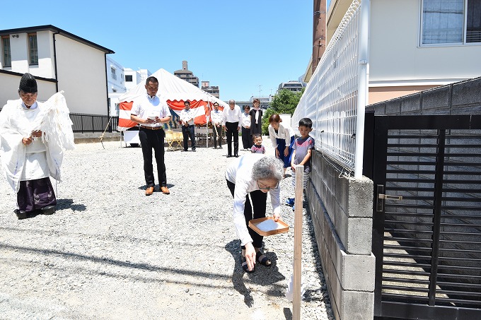 福岡市南区11　注文住宅建築現場リポート①　～地鎮祭～