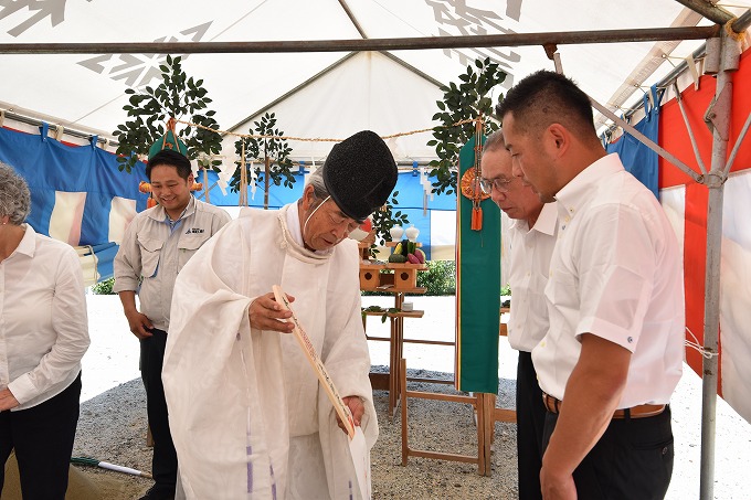 福岡市南区11　注文住宅建築現場リポート①　～地鎮祭～