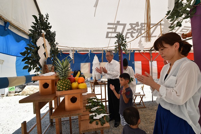 福岡市南区11　注文住宅建築現場リポート①　～地鎮祭～