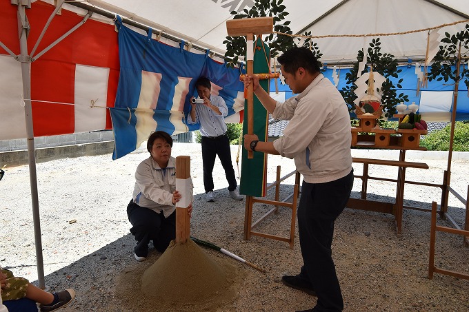 福岡市南区11　注文住宅建築現場リポート①　～地鎮祭～