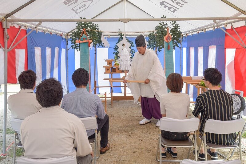 福岡市城南区02　注文住宅建築現場リポート①　～地鎮祭～